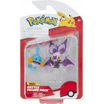 Figurka POKEMON sada 2 figurek do bitvy Noibat Mudkip originální figurka 4+