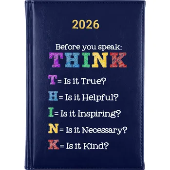 Kalendář Knižní kalendář 2026 A5 modrý