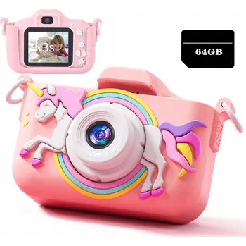 IP kamera DĚTSKÝ DIGITÁLNÍ FOTOAPARÁT KAMERA 40Mpx HD + 64GB