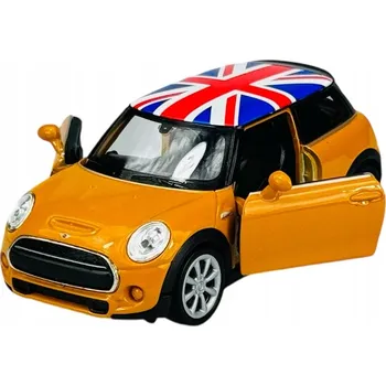 autíčko WELLY NOVÝ MINI HATCH F56 ORANŽOVÝ 1:34 KOVOVÝ MODEL 43696