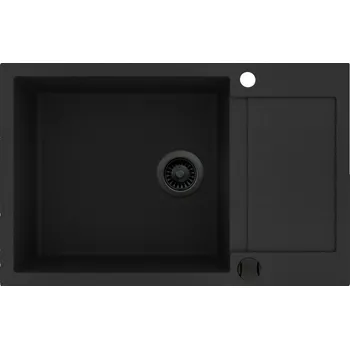 Granitový dřez Granitový dřez Helika TESA PLUS SQT105 černá edice