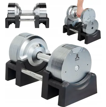 Chromované nastavitelné činky Arow 1x 32,5 kg