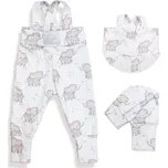 ESITO | Rostoucí žebrované kalhoty s laclem Sloni Velikost: 74 - 80