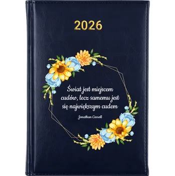 Kalendář Knižkový kalendář 2026 A5 FunnyCase modrý