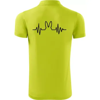 Pánská košile EKG zajíc - Polokošile Victory sportovní (dresovina) - L ( Limetková )