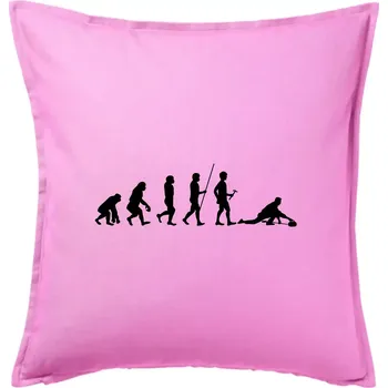 Polštář Evoluce curling - Polštář 50x50 - 50x50 - Pouze potah ( Růžová )