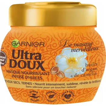 Vlasová regenerace Garnier Ultra DOUX vyživující maska na suché vlasy 320 ml