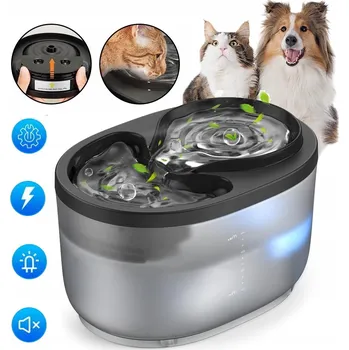 Miska pro psa 2,3L FONTÁNA PRO KOČKY A PSY, DÁVKOVAČ DÁVKOVAČ VODY PRO DOMÁCÍ ZVÍŘATA