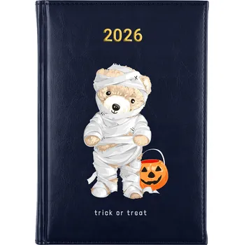 Kalendář Knižkový kalendář 2026 A5 FunnyCase modrý