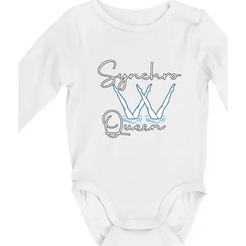 Synchro Queen - Body kojenecké s dlouhým rukávem - Dlouhý r. 6-12 měs ( Bílá )