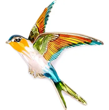 Náramek Brož ptáček, malé, 1 zlatá