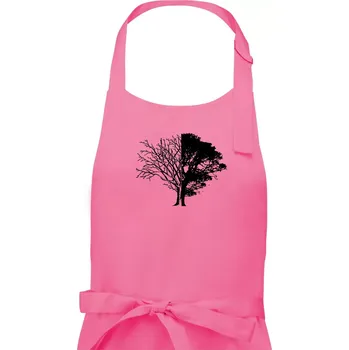 Kuchyňská zástěra Life And Death tree - Pánská zástěra na vaření - Univerzální velikost ( Růžová )