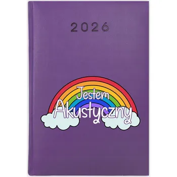 Kalendář Knižkový kalendář 2026 A5 Cute Cups fialový