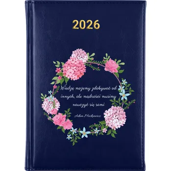 Diář Knižní kalendář 2026 A5 modrý