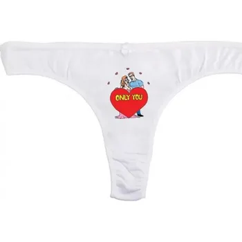 Kalhotky Only you - Vtipné kalhotky - M tanga_bílá