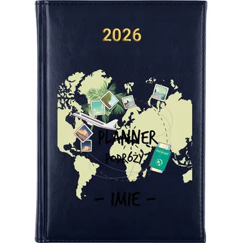 Kalendář Knižkový kalendář 2026 A5 FunnyCase modrý