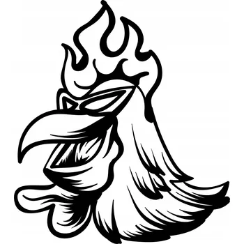 Samolepicí dekorace na vozidlo Samolepka na auto - Kuře ve slunečních brýlích