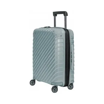 Kabinový kufr SwissBags Diamond cut 55 cm metalická modrá