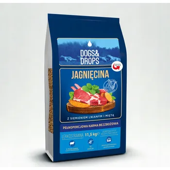 Krmivo pro psa Dogs&Drops suché krmivo s jehněčím masem 11,5 kg