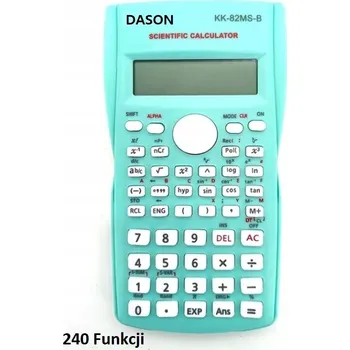 Kalkulačka Vědecká kalkulačka Dason Turkusowy Kalkulator Naukowy 240 Funkcji Školní