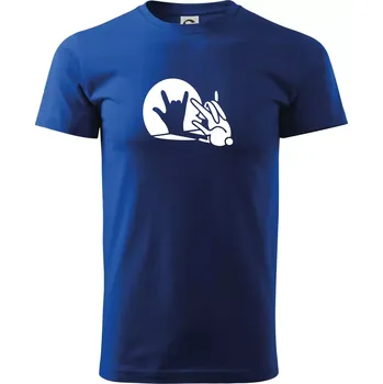 Pánské tričko Zajíc stín rock - Triko extra velké (5-8XL) - 7XL ( Královská modrá )