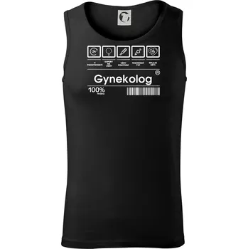 Pánské termoprádlo Čárový kód - gynekolog - Tílko pánské Core - M ( Černá )