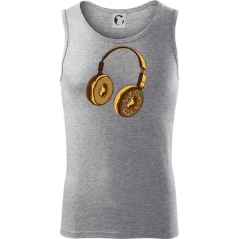 Headphone Donut - Tílko pánské Core - 2XL ( Tmavě šedý melír )