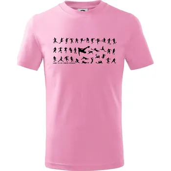 Umím to do všech stran - Fotbal - Tričko dětské bavlněné - 98 cm / 2 roky ( Růžová )