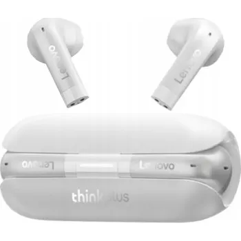 Sluchátka Herní bezdrátová sluchátka do uší bluetooth bílá Lenovo TW60 TWS