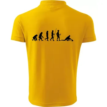 Pánská košile Evoluce curling - Polokošile pánská Pique Polo 203 - 3XL ( Žlutá )