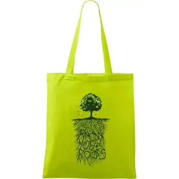 Know Your Roots - Taška bavlněná - 42 x 38 cm ( Limetková )