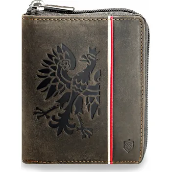 Peněženka Stevens peněženka z pravé kůže hnědá - muž