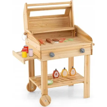 Dřevěná hračka Dřevěná kuchyňka pro děti Hračka pro děti s grilem
