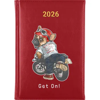 Kalendář Knižní kalendář 2026 A5 FunnyCase červený