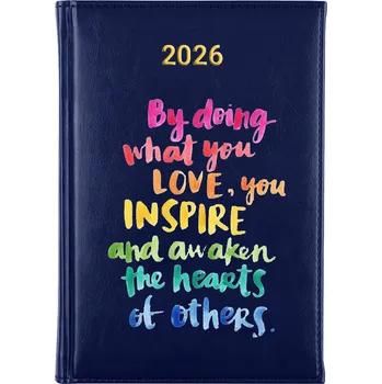 Kalendář Knižní kalendář 2026 A5 modrý