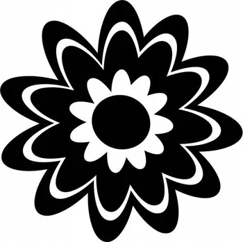 Samolepicí dekorace na vozidlo Samolepka na auto květina mandala