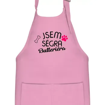 Kuchyňská zástěra Jsem ségra Bulteriéra - Dětská zástěra na vaření - Univerzální velikost ( Růžová )