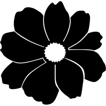 Samolepicí dekorace na vozidlo Samolepka na auto - květina, okvětní lístky