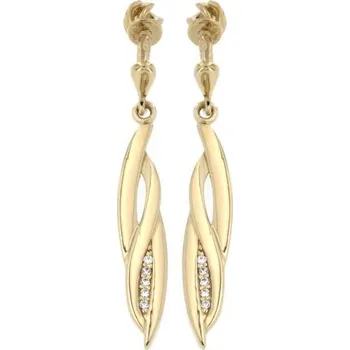 Náušnice Zlatnictví U Kostela Dámské visací náušnice se zirkony 2183ž 1198974460