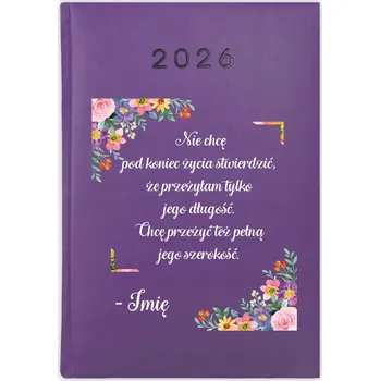 Kalendář Knihový kalendář 2026 A5 fialový