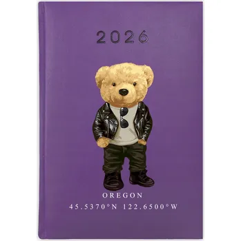 Kalendář Knihový kalendář 2026 A5 fialový