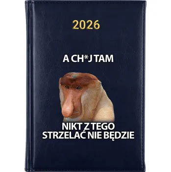 Kalendář Knižkový kalendář 2026 A5 FunnyCase modrý