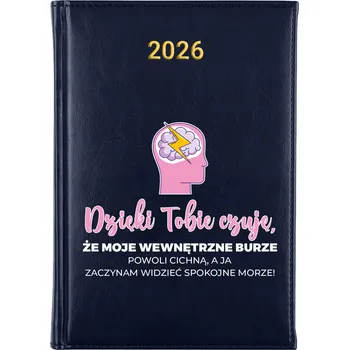 Kalendář Knižkový kalendář 2026 A5 FunnyCase modrý