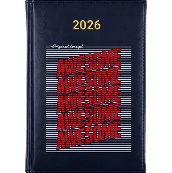 Kalendář Knižkový kalendář 2026 A5 FunnyCase modrý