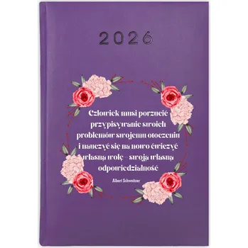 Kalendář Knižní kalendář 2026 A5 FunnyCase fialový