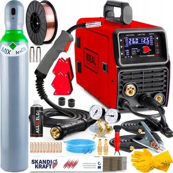 Svářečka SVAŘOVACÍ POLOAUTOMAT IDEAL TECNO MIG 202 LED MMA TIG SYNERGICKÝ 200A 230V