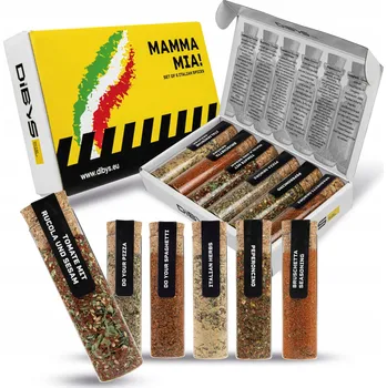 KOŘENÍ ITALSKÁ KUCHYNĚ SET 140 g AROMATICKÁ SMĚS BYLIN DIBYS 140 g