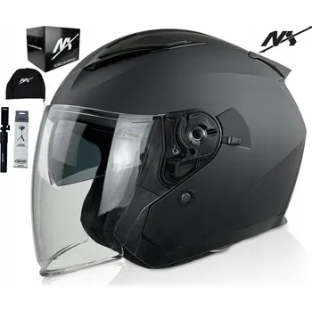 Helma na motorku MOTOCYKLOVÁ PŘILBA NX CITY OTEVŘENÁ S CLONOU vel. M