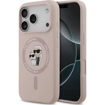 Náhradní kryt pro mobilní telefon Karl Lagerfeld zadní kryt pro iPhone 17 Pro růžová