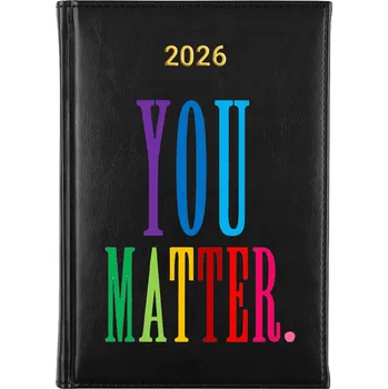 Diář Knižkový kalendář 2026 A5 černý